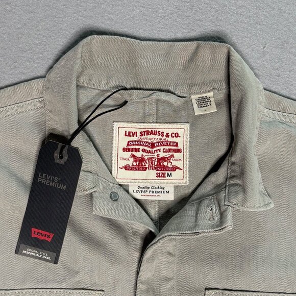 Levi’s Signature Women’s Trucker Jean Jacket Size Medium Gray Wash Denim NWT - Picture 7 of 16